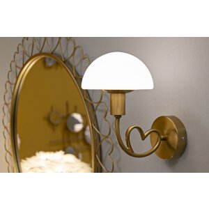 Mauro Ferretti Wandverlichting Lovy E14 23x15x22 cm goud wit