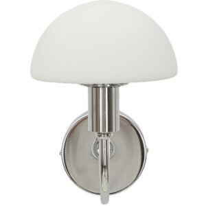 Mauro Ferretti Wandverlichting Lovy E14 23x15x22 cm zilver wit