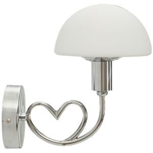 Mauro Ferretti Wandverlichting Lovy E14 23x15x22 cm zilver wit