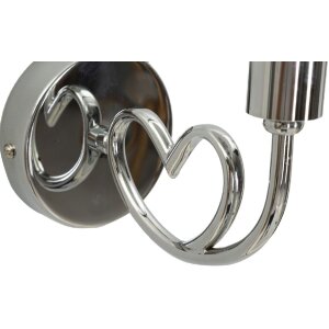 Mauro Ferretti Wandverlichting Lovy E14 23x15x22 cm zilver wit