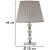 Mauro Ferretti tafellamp Tolly E27 diameter 30x48 cm zilver