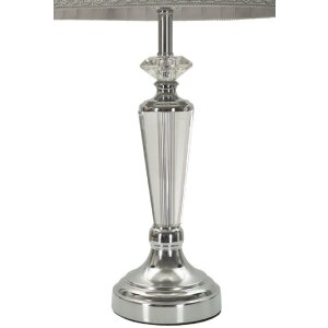 Mauro Ferretti Tafellamp Silbergrijs E27 Ø 30x56 cm zilver