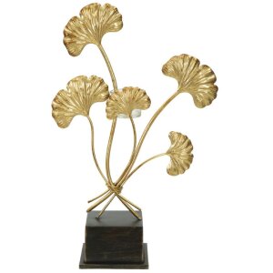 Mauro Ferretti kandelaar Iris 29x12,5x44 cm goud zwart