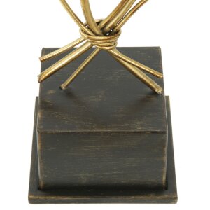 Mauro Ferretti kandelaar Iris 29x12,5x44 cm goud zwart