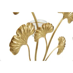 Mauro Ferretti kandelaar Iris 29x12,5x44 cm goud zwart