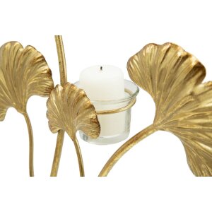 Mauro Ferretti kandelaar Iris 29x12,5x44 cm goud zwart