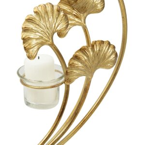 Mauro Feretti kandelaar Iris 50x12x55 cm goud zwart