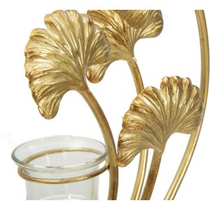 Mauro Feretti kandelaar Iris 50x12x55 cm goud zwart