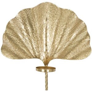 Mauro Ferretti Wandkaarshouder Blad 41x11,5x40 cm goud