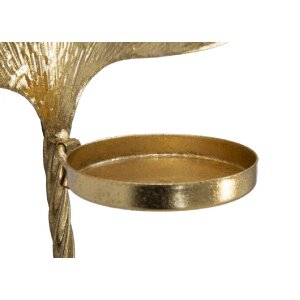 Mauro Ferretti Wandkaarshouder Blad 41x11,5x40 cm goud