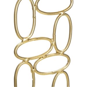 Mauro Ferretti kandelaar Blazen 10x10x27 cm goud wit