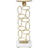 Mauro Ferretti kandelaar Blazen 10x10x27 cm goud wit