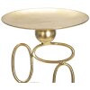 Mauro Ferretti kandelaar Blazen 10x10x27 cm goud wit