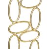 Mauro Ferretti kandelaar Blazen 10x10x27 cm goud wit