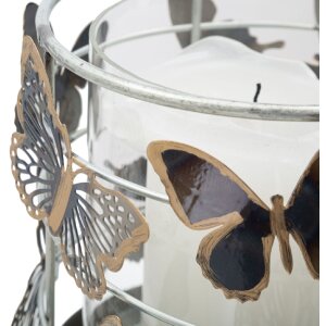 Mauro Ferretti kandelaar Farfalle 15x23,3 cm veelkleurig