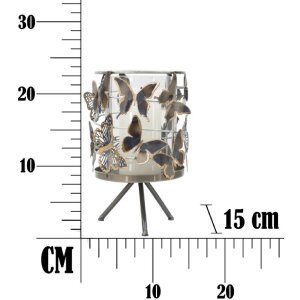 Mauro Ferretti kandelaar Farfalle 15x23,3 cm veelkleurig