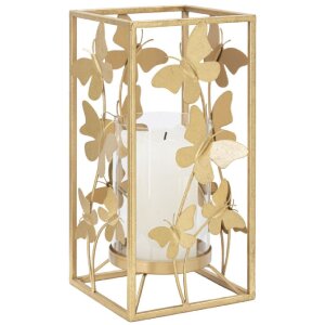 Mauro Ferretti kandelaar vlinder 14x14x29 cm goud
