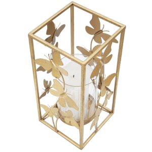Mauro Ferretti kandelaar vlinder 14x14x29 cm goud