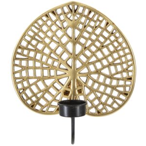 Mauro Ferretti wandkandelaar lotus 20x8x22,2 cm goudzwart