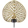 Mauro Ferretti wandkandelaar lotus 20x8x22,2 cm goudzwart