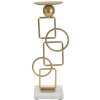 Mauro Ferretti kandelaar Marie 13x10x31,5 cm goud wit