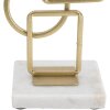 Mauro Ferretti kandelaar Marie 13x10x31,5 cm goud wit
