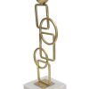 Mauro Ferretti kandelaar Marie 13x10x31,5 cm goud wit