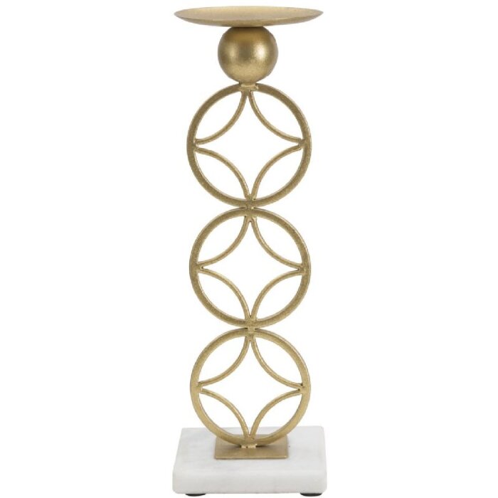 Mauro Ferretti Kaarshouder Ster 10x10x32 cm goud wit