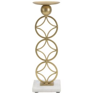 Mauro Ferretti Kaarshouder Ster 10x10x32 cm goud wit