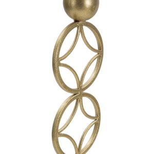 Mauro Ferretti Kaarshouder Ster 10x10x32 cm goud wit
