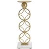 Mauro Ferretti Kaarshouder Ster 10x10x32 cm goud wit