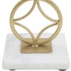 Mauro Ferretti Kaarshouder Ster 10x10x32 cm goud wit