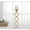 Mauro Ferretti Kaarshouder Ster 10x10x32 cm goud wit