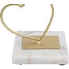 Mauro Ferretti kandelaar harten 14,5x10x32,5 cm goudkleurig wit