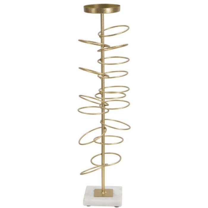Mauro Ferretti Candle Holder Rings 14x13x50.5cm gold white