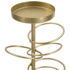 Mauro Ferretti Candle Holder Rings 14x13x50.5cm gold white