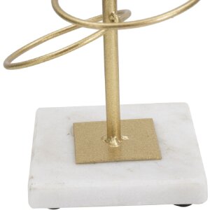 Mauro Ferretti Candle Holder Rings 14x13x50.5cm gold white