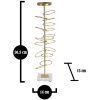 Mauro Ferretti Candle Holder Rings 14x13x50.5cm gold white