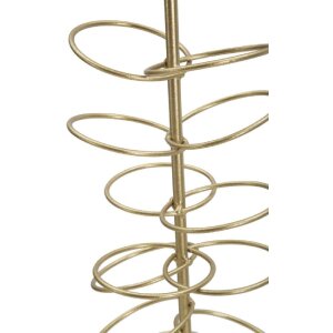 Mauro Ferretti Kerzenhouder Ringen 14x13x46 cm goudwit wit