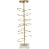 Mauro Ferretti Kerzenhouder Ringen 14x13x46 cm goudwit wit