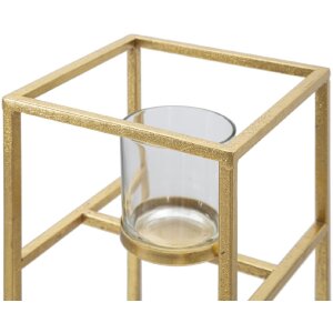 Mauro Ferretti Kaarshouder Elegant 15x15x35 cm goudkleurig
