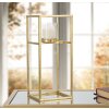 Mauro Ferretti Kaarshouder Elegant 15x15x35 cm goudkleurig