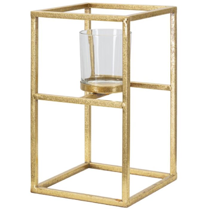 Mauro Ferretti kandelaar Elegant 15x15x25 cm goud