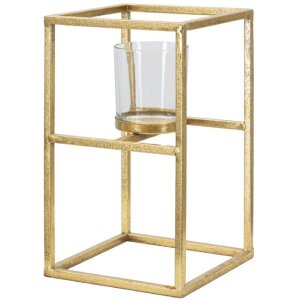 Mauro Ferretti kandelaar Elegant 15x15x25 cm goud