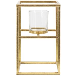 Mauro Ferretti kandelaar Elegant 15x15x25 cm goud