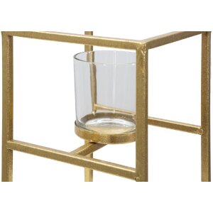 Mauro Ferretti kandelaar Elegant 15x15x25 cm goud