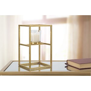 Mauro Ferretti kandelaar Elegant 15x15x25 cm goud