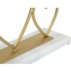Mauro Feretti Kaarshouder Hart voor 2 kaarsen 30x9x20 cm goud