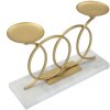 Mauro Ferretti Kaarshouder Eeuwigheid voor 2 kaarsen 30x9x20 cm goud