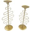 Mauro Ferretti kandelaar Alid - Twee-stuksstel 25x16x51 cm en 20x16x43 cm goud